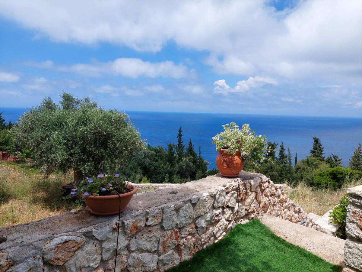 Villa Nereid Glafki - Enjoy Summer Sunsets Áyios Nikítas Buitenkant foto