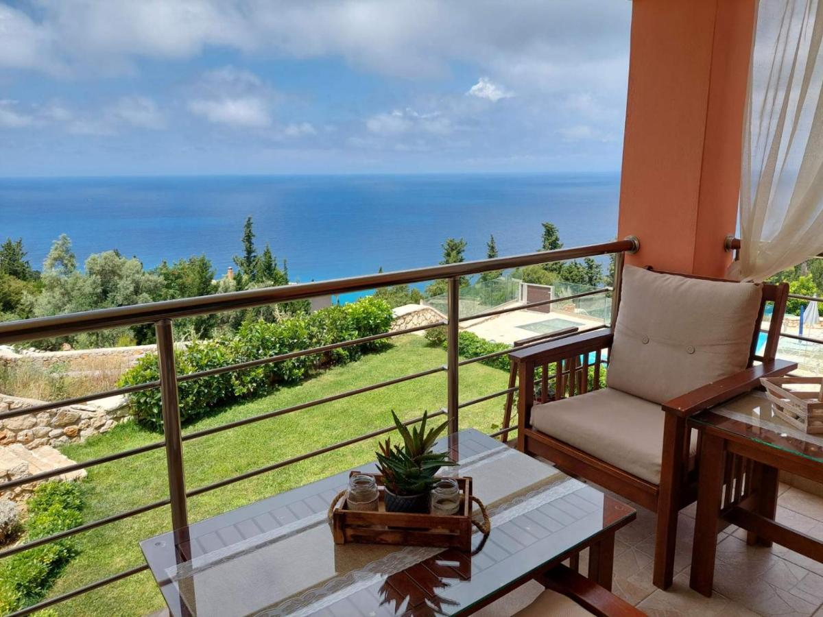 Villa Nereid Glafki - Enjoy Summer Sunsets Áyios Nikítas Buitenkant foto